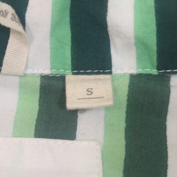 Printfresh Spearmint Striped Organic Cotton Pajama Top - Picture 6 of 10